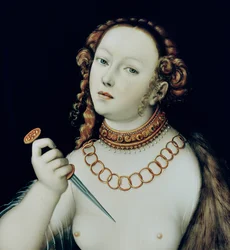 Le Suicide de Lucrèce, 1538 (détail)